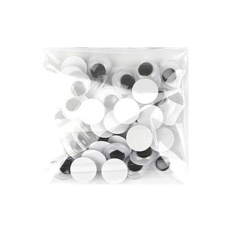 Творчий набір для аплікацій "Очі" ЕД-529, 15 мм, 10 грам, 67 штук Вінниця - фото 1