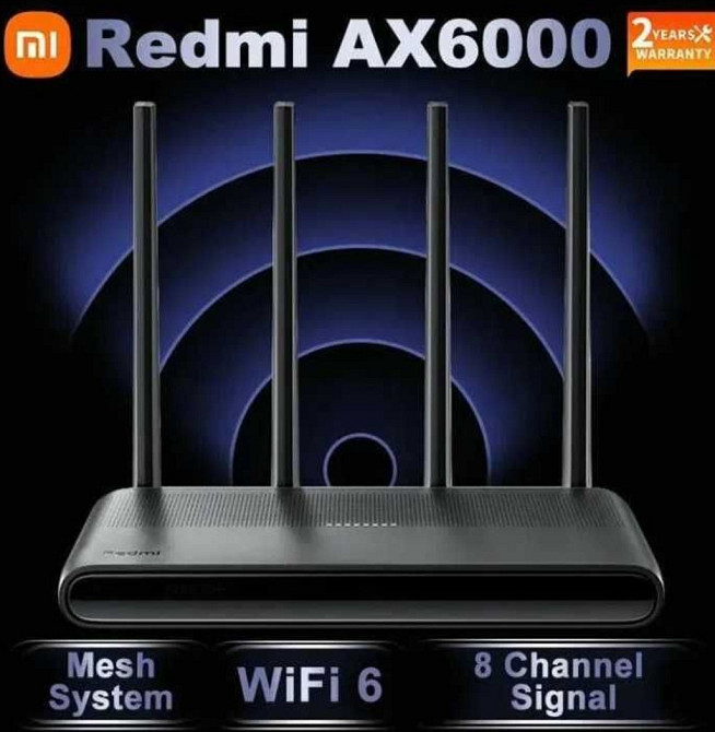 Роутер Маршрутизатор потужний Redmi AX6000 Wi-Fi 6 Київ - фото 3