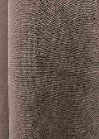 Комплект штор VR-Textil Мікровелюр Petek 150х270 2шт і Тюль 400х270 2015ш-1153т Кавовий з білим 71-152/3 Київ