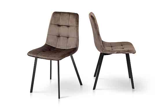 Стілець Ментос чорний/ велюр тобакко Київ