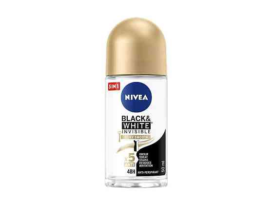 Антиперспірант роликовий 50мл Чорне та Біле Невидимий Гладкий Шовк ТМ NIVEA Київ