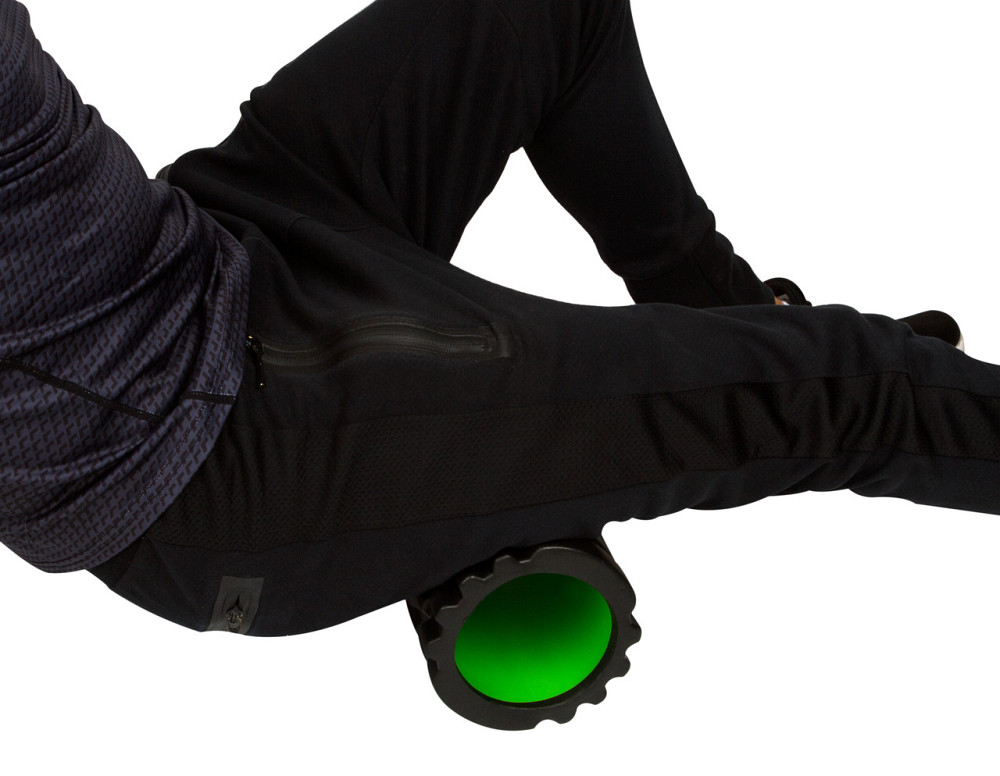 Масажний ролик (роллер) PowerPlay 4025 Massage Roller Чорно-зелений (33x15см.) Кам'янське - фото 9