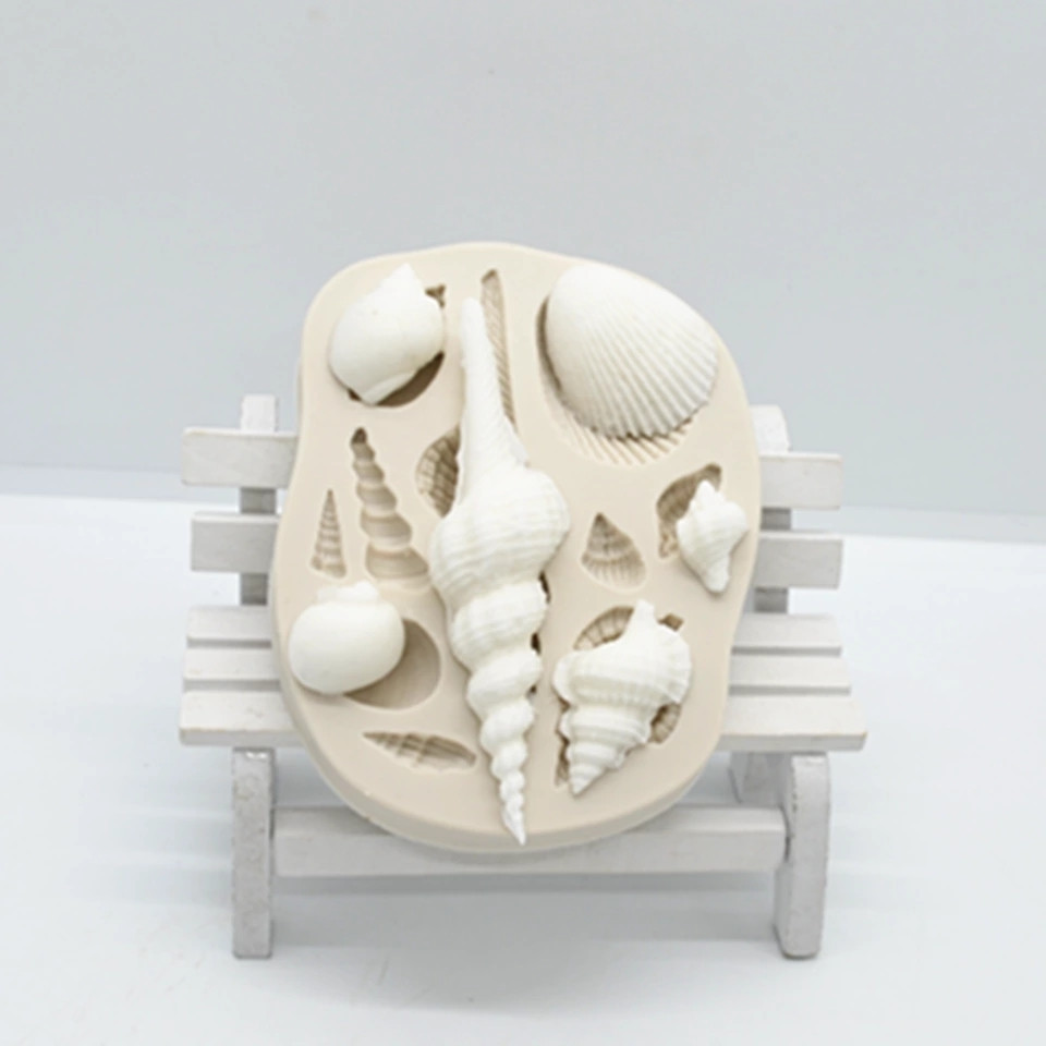 Молд силиконовый Ракушки 90 на 70 мм серый Киев - изображение 2