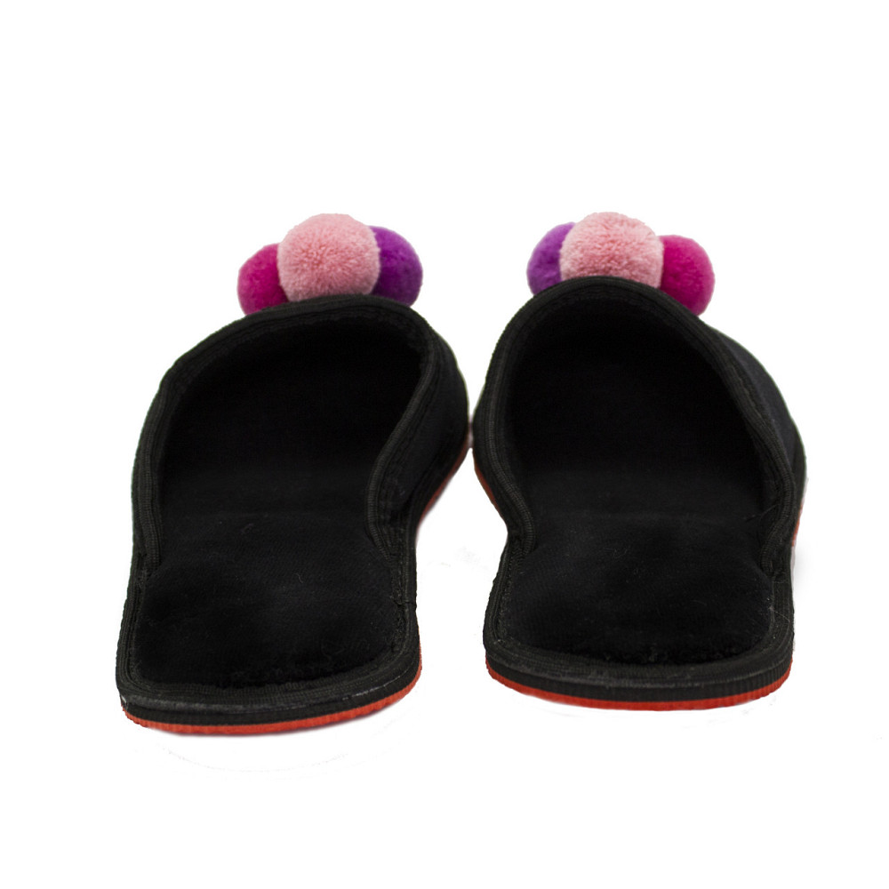 Тапочки женские домашние закрытые Мороженое, черный Одесса - изображение 5