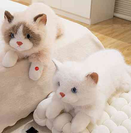 Преміум реалістична плюшева кішка-іграшка як жива ексклюзив 55 см. Харків