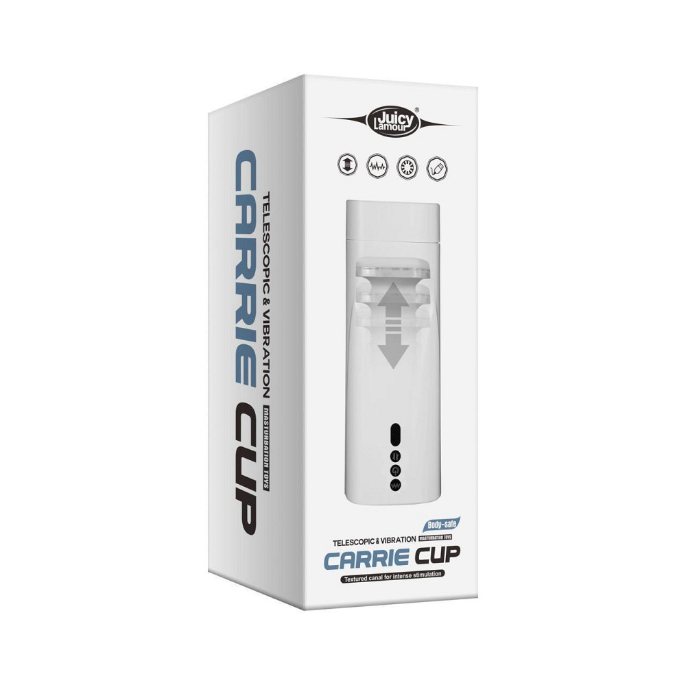 Мастурбатор "Carrie Cup telescopic", 10 режимів вібрації, руху вгору/вниз Sex Aura Київ - фото 2