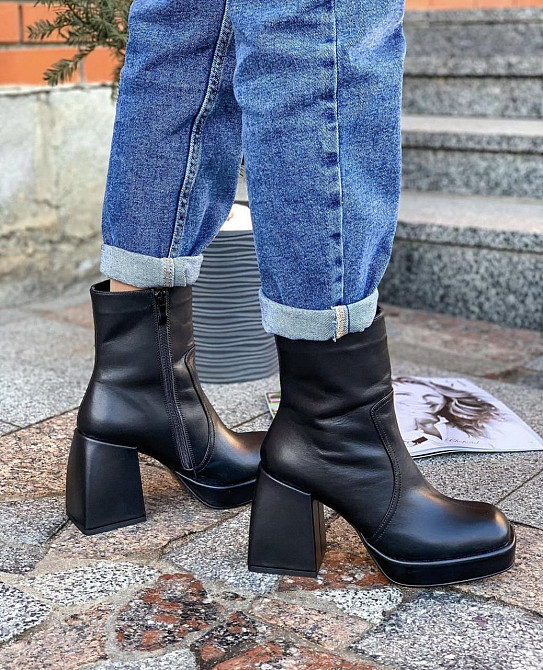 SANTINI Черевики жіночі SANTINI 18641-11 чорні (весна-осінь, шкіра натуральна) (5018) 38 Коломыя - изображение 1