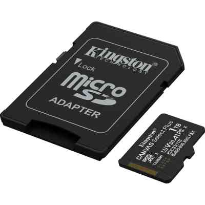 Карта пам&apos;яті Kingston 1TB microSDXC class 10 UHS-I U3 V30 A1 Canvas Select Plus (SDCS3/1TB) Вінниця