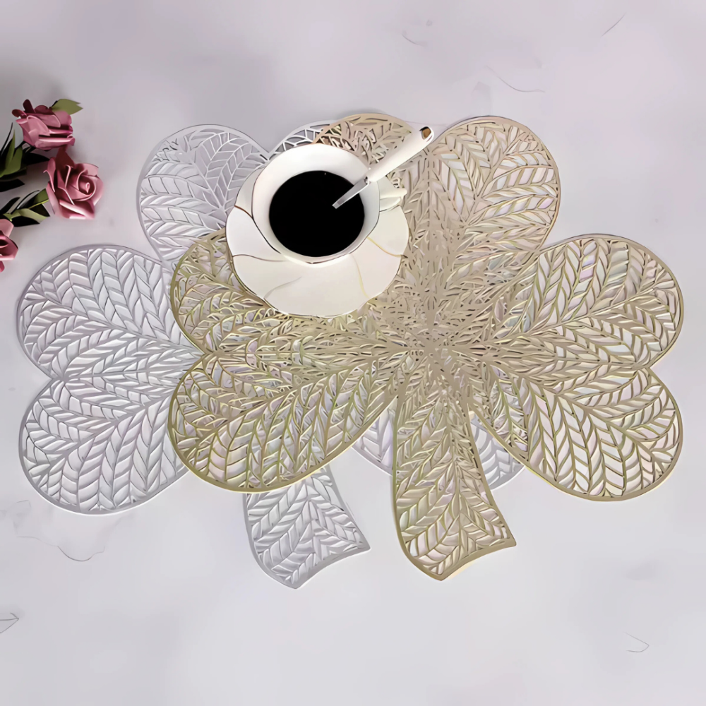 Сервировочная салфетка под горячее фигурная 41х38 см, коврик сервировочный золотистый набор 2 шт Каменец-Подольский - изображение 3