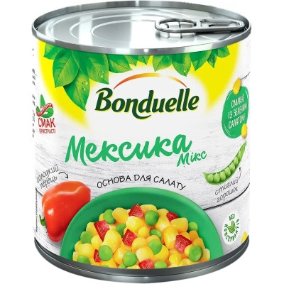 Овощная консервация Bonduelle Овощная смесь Мексика Микс 300 г (3083681152333) Винница - изображение 1