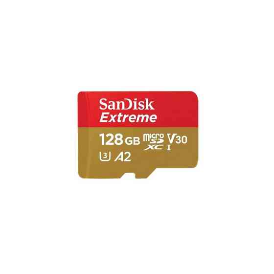 Карта памяти microSDXC (UHS-1 U3) SanDisk Extreme A2 128Gb class 10 V30 (R190MB/s,W90MB/s) (adapter SD) Киев