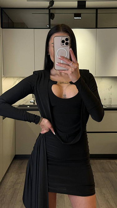 Жіноча романтична святкова міні-сукня масло кора Одеса - фото 2