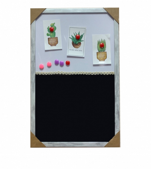 Підвісний настінний Органайзер Мудборд (moodboard) 2 в 1 для крейди 40 х 60 см Вінниця - фото 1