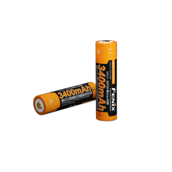 Акумулятор 18650 Fenix (3400 mAh) micro usb зарядка Київ
