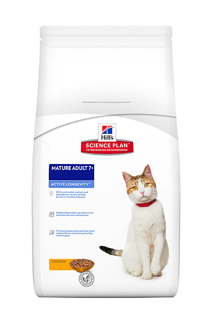 Hills Science Plan Feline Mature Adult 7+ Chicken (Хиллс СП Филайн Матюр Эдалт для котов старше 7 лет Курица) Запорожье - изображение 2