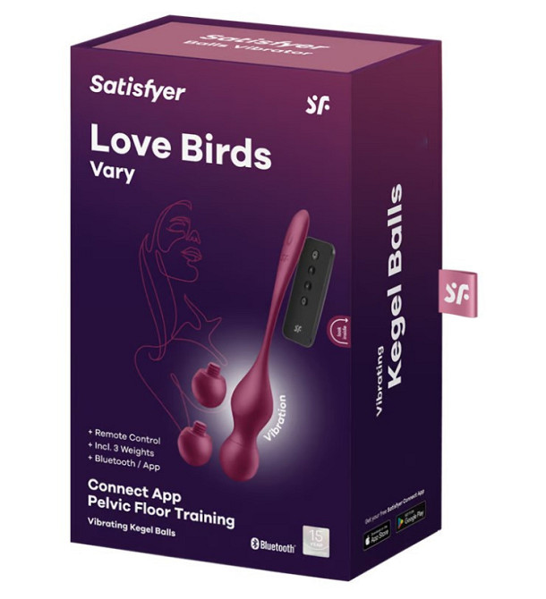 Вагінальні кульки - Satisfyer Love Birds Vary (App) Sex Aura Київ - фото 1