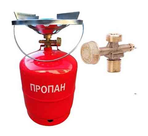 Кемпінговий комплект (газовий балон та пальник) A003 (5кг 12л) Вінниця