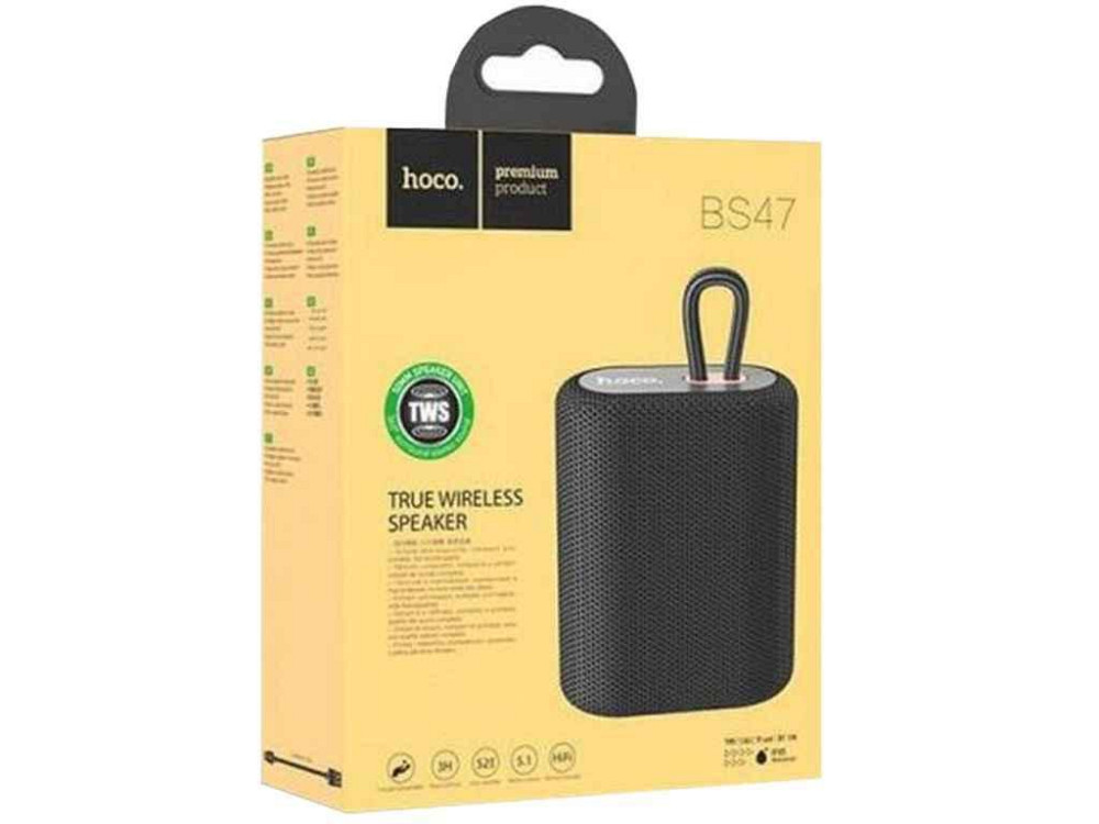 Портативная колонка BS47 черная 11,4 х9, 3х5, 1 см ТМ HOCO Киев - изображение 1