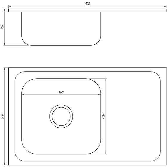 Мийка кухонна Mira MR 8050 L D Decor Left Київ