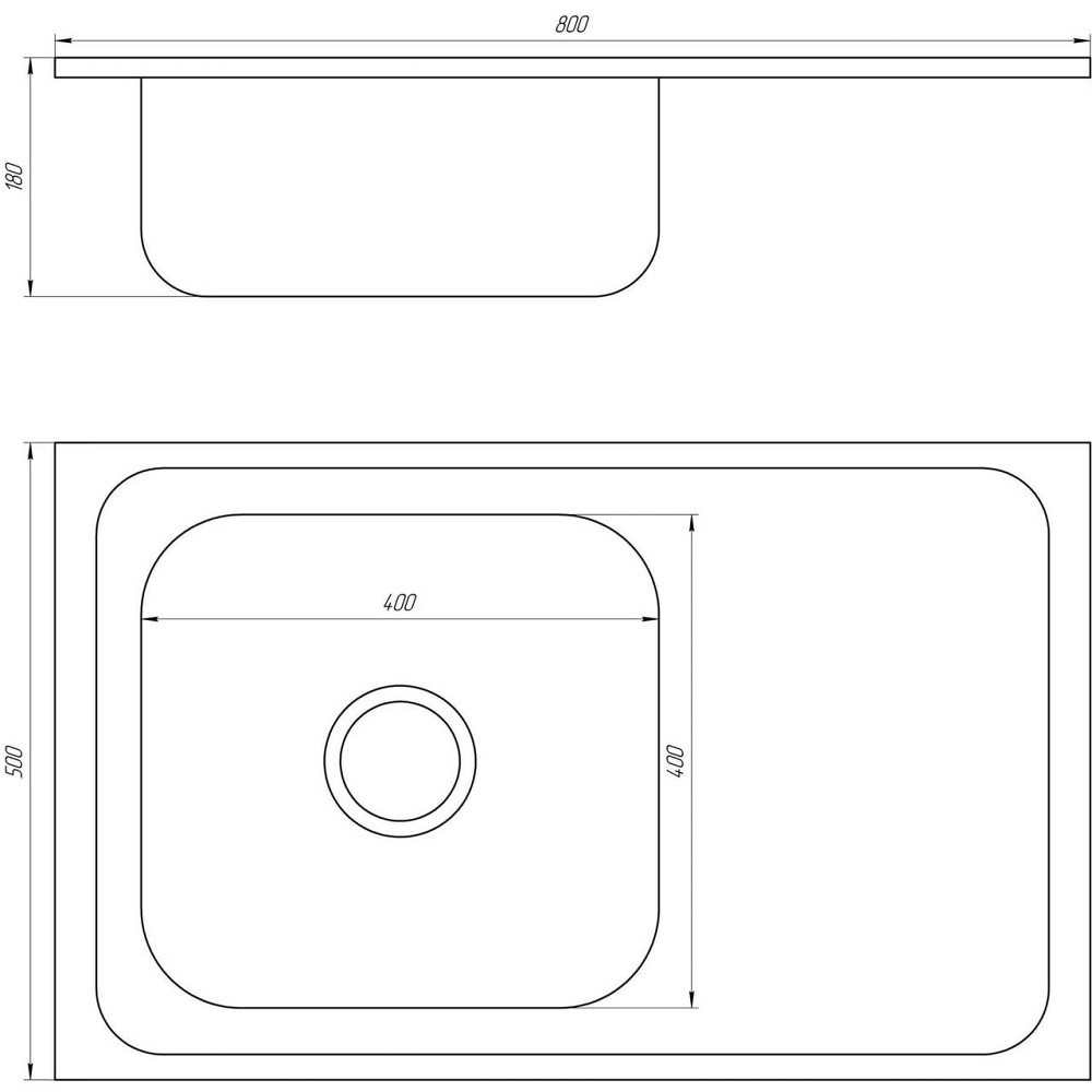 Мийка кухонна Mira MR 8050 L D Decor Left Київ - фото 2