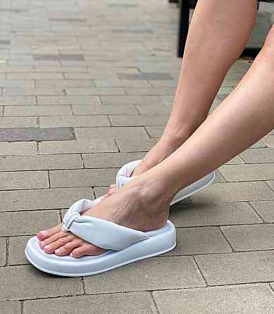 VIFEST Шльопанці жіночі VIFEST 2017 білі (літо, шкіра натуральна) (4687) Коломыя