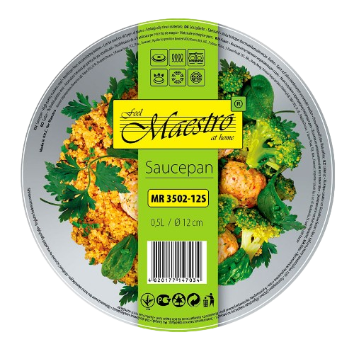 Ковш 0,5л 12см MR-3502-12S Maestro Житомир - фото 4