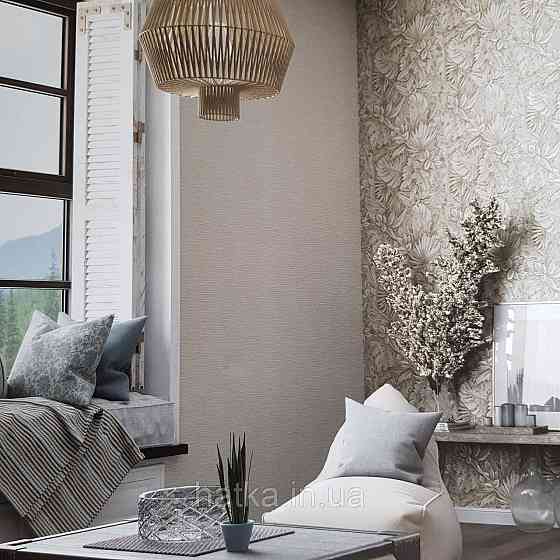 Шпалери вінілові на флізеліні Marburg Botanica1.06x10 однотонні в крапку ефект потертості пісочні 33028 Київ
