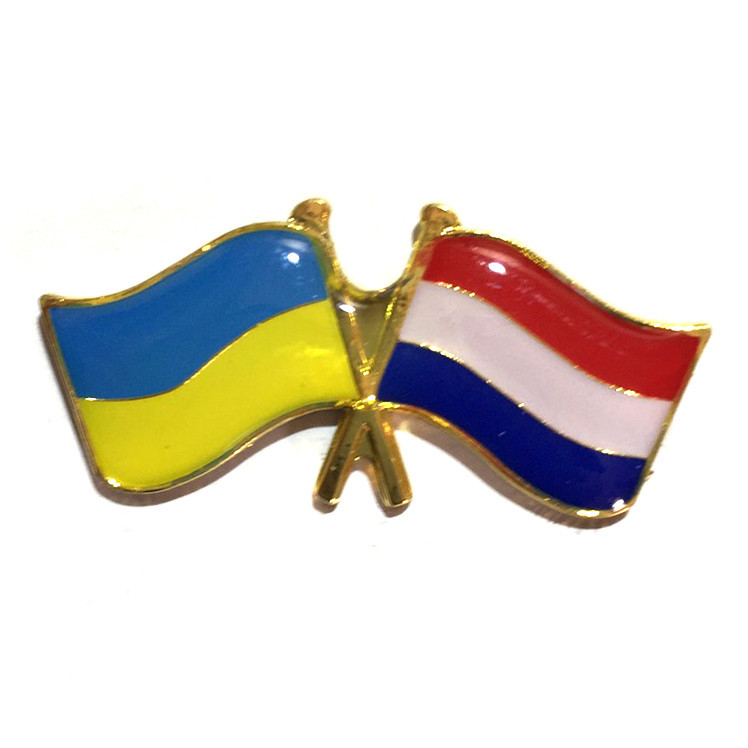 Значок прапор Україна Нідерланди Київ - фото 1