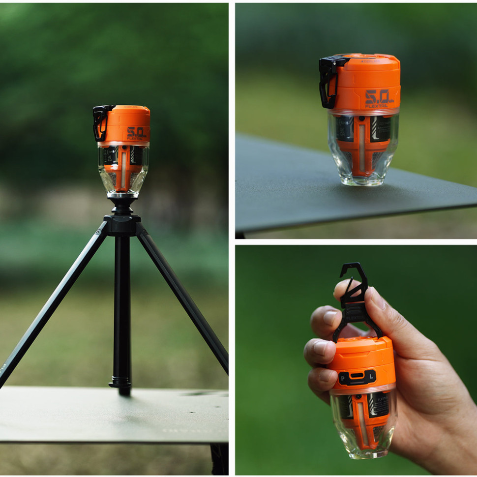 Насос-ліхтар кемпінговий Flextail Max Pump 3, помаранчевий Рівне - фото 10