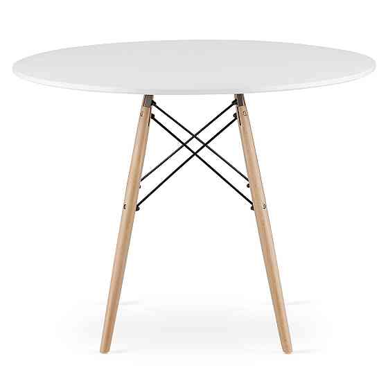 Стіл круглий Leobert Todi 100см білий Київ