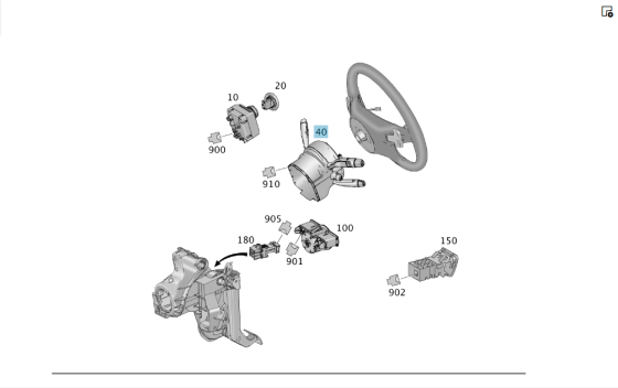 Mercedes-Benz  A1669000108 9051 Підрульовий перемикач ML/GLE W166 GL/GLS X166 Одеса