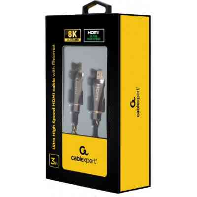 Кабель мультимедийный HDMI M to HDMI M 3.0m V2.1 Premium Cablexpert (CCBP-HDMI8K-3M) Винница