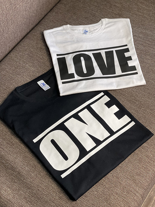 Парні футболки - "ONE \ LOVE" Чернівці - фото 1