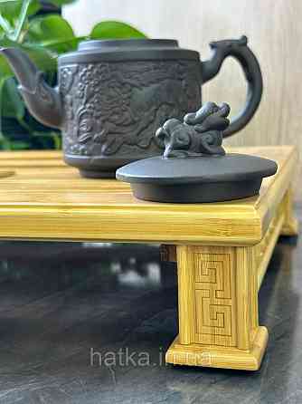 Чайник заварювальний ісинська глина 800 мл "ЛЕВ" темний Т2593-1 Київ