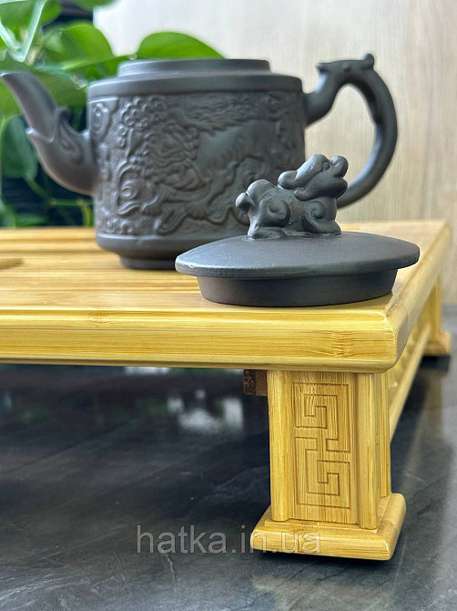 Чайник заварювальний ісинська глина 800 мл "ЛЕВ" темний Т2593-1 Київ - фото 2