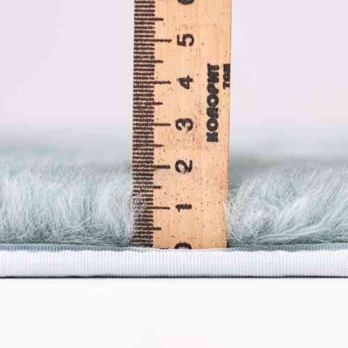 Килимок для підлоги з еко-хутра ТМ Dariana Tweed 75*150 см м'ятний Житомир