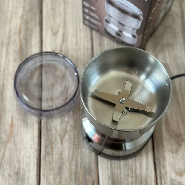 Кавомолка з блендером 2в1 Domotec/RAF R-7126 300Вт кавомолка 95 грам, чаша блендера 350 мл Одеса - фото 7