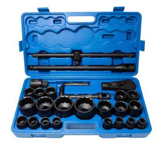 Набір інструментів ударних 26пр. 1'', 3/4'' (12гр)(17,19,21,22,24,27,30,32-36,36-12ГР,38,41,46,50) Одеса