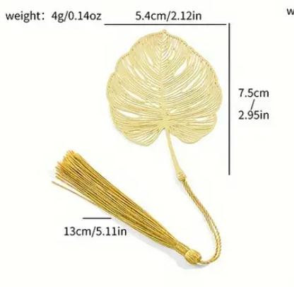 Вінтажна металева закладка "Лист монстери". ОригІнальна закладка для книжок. Подарунок для книголюбі Київ - фото 3