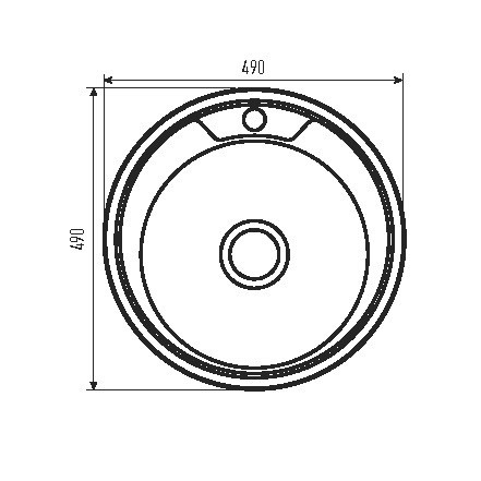 Майка кухонна Zerix Z490-06-180MD (micro decor) (ZS0557) Київ - фото 2