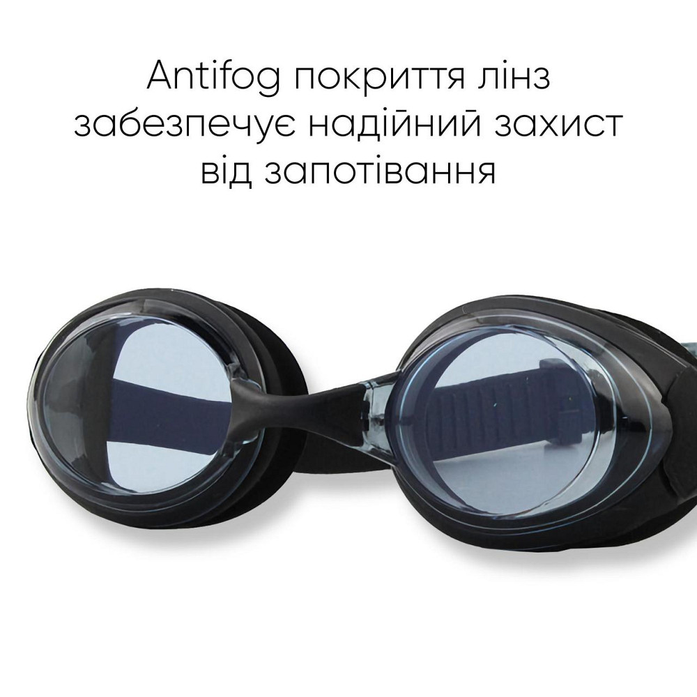 Підліткові (дорослі) Окуляри для плавання Renvo Maros JR Anti-fog Чорний OSFM (2SG220-01) Київ - фото 4