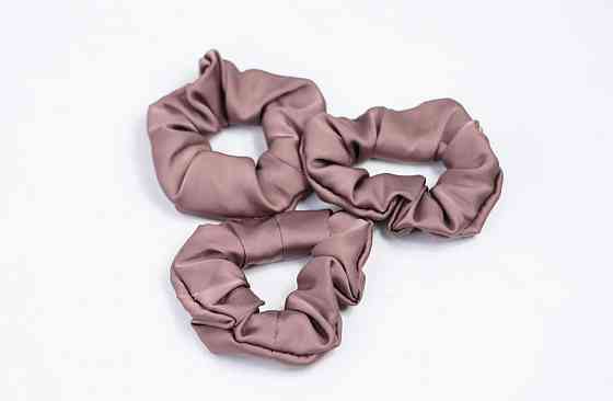 Шовкова гумка для волосся Какао Харків