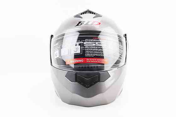 Шолом модуляр, закритий з відкидним підборіддям+відкидні окуляри BLD-159 М (57-58см), СІРИЙ глянець Киев