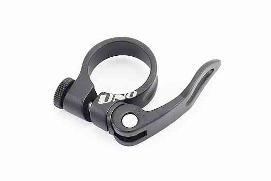 Затискач (хомут) труби сидіння MTB 31,8мм, кріпл. ексцентрик, алюмінієвий, чорний XC-68 Київ