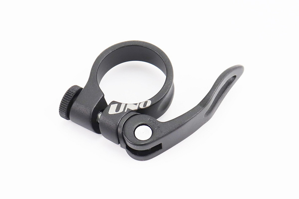 Затискач (хомут) труби сидіння MTB 31,8мм, кріпл. ексцентрик, алюмінієвий, чорний XC-68 Київ - фото 1
