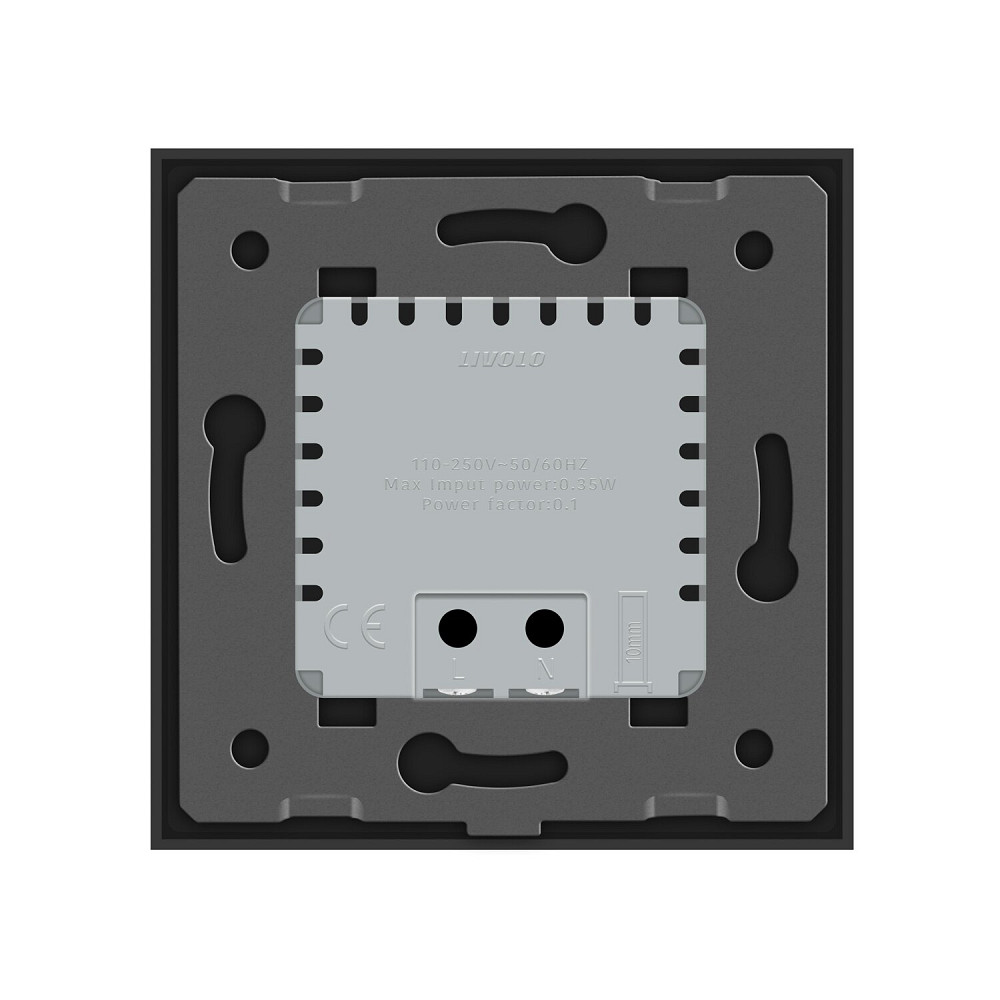 Cвітильник автоматичний для сходів підлоги датчик руху темряви, чорний, 2700K, 220В, 0.35Вт, огляд 120°, затримка 40с, дальність 4м LIVOLO (VL-C7FCL-2 Коломия - фото 4