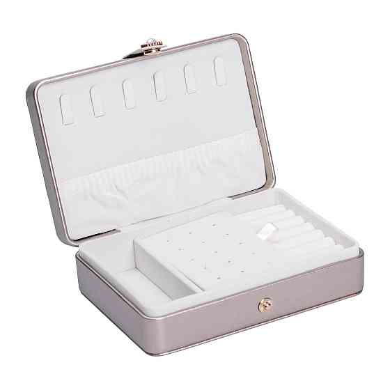 Yiwu Скринька для прикрас з еко шкіри 16×11×4.7 см органайзер для ювелірних виробів HP-5-30GOLD Коломыя