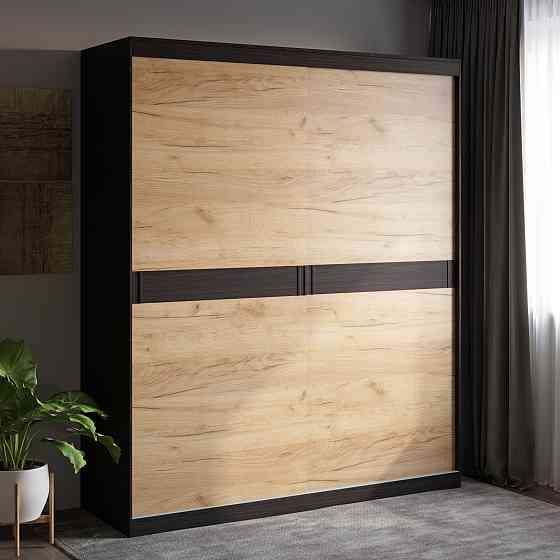 Шафа-купе Еверест Соната 1800 дводверна 180х60х217 венге темний + дуб крафт золотий (DTM-2399) Дніпро