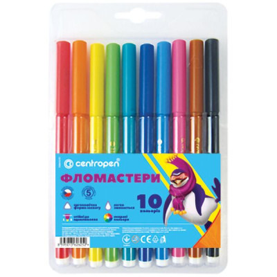 Фломастери Centropen 7550/10 COLOUR WORLD, 10 colors (7550/10 ТП) Вінниця - фото 1