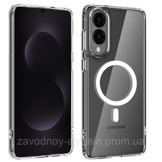 Samsung S25 Edge S937 Прозорий чохол Магсейф (TPU+PC) Одеса